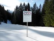 Respektiere deine Grenzen - Hinweis zum Schutz der Tiere