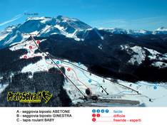 Pistenplan Prato Selva