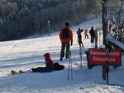Sammelplatz am Förderband
