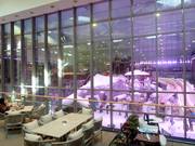 Blick von der Mall of Egypt in die Skihalle