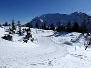 Loipe Giorgio Morassi bei der Bergstation der Sesselbahn Giro d'Italia
