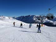 Leichte Piste an der Sesselbahn Valandrea Vetta