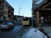 Ein Skibus in Les Deux Alpes