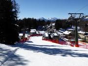 Piste zur Talstation Falzeben