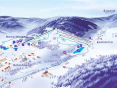 Pistenplan Kamienica/Bolesławów