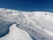 Blick auf die Pisten am Wartherhorn