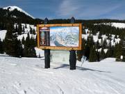 Pistenplan im Skigebiet