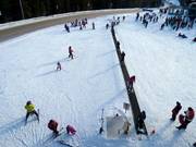 Förderband am Caribou Chalet