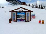 Pistenplan mit Informationen zum Betriebsstatus