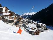 Beschneiung der Talabfahrt