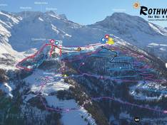 Pistenplan Rothwald/Wasenalp (Simplon)