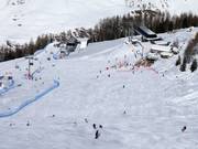 Blick von Karjochpiste auf Obere Böden und Grünboden