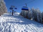 Tiefschnee in der Lifttrasse