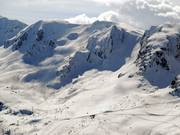 Weite Hänge oberhalb von Saint Sorlin d’Arves