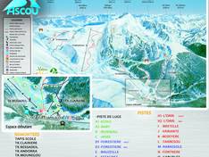 Pistenplan Ascou Pailhères