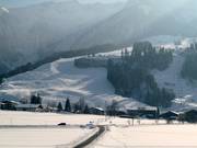Blick auf das Skigebiet Zahmer Kaiser
