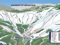 Pistenplan Sasquatch Mountain – Hemlock Valley