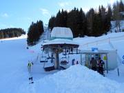 Fondo Piccolo-Cengio Rosso - 4er Sesselbahn fix geklemmt