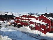 Terrasse im Hotel Riksgränsen