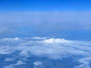 Blick auf den Mt. Ruapehu vom Flugzeug aus