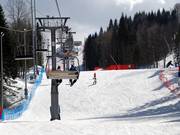 Abfahrt B3 unter dem schnellen Vierersessel B1