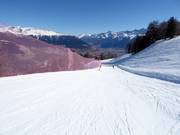 Watles Abfahrt unterhalb der Mittelstation (Talabfahrt)