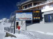 Informationstafel an der Corvatsch Bergstation