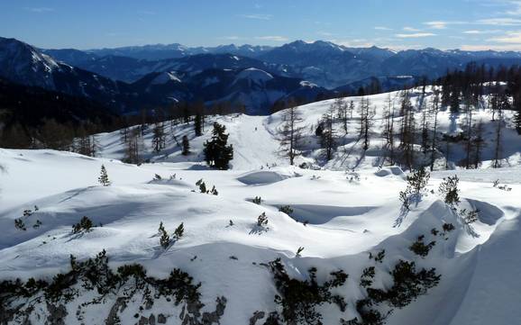 Größter Höhenunterschied in den Ennstaler Alpen – Skigebiet Wurzeralm – Spital am Pyhrn