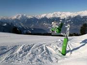 Schneekanone an der Sportabfahrt