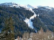 Blick auf die schwere Spinale Direttissima