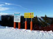 Ausschilderung im Skigebiet Folgaria-Fiorentini
