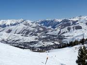 Blick auf Ketchum und Sun Valley Village