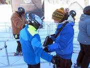 Sehr freundliche Skipasskontrolle