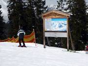 Pistenplan im Skigebiet