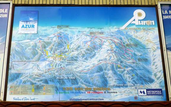 Vallée de la Tinée: Orientierung in Skigebieten – Orientierung Auron (Saint-Etienne-de-Tinée)