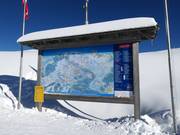 Pistenplan im Skigebiet
