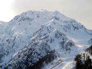 Erst auf den zweiten Blick ein Skiberg: die Rosaspitze