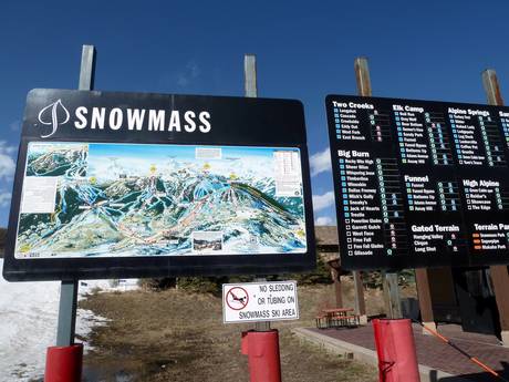 Elk Mountains: Orientierung in Skigebieten – Orientierung Snowmass