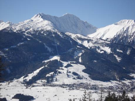 Tiroler Zugspitz Arena: Größe der Skigebiete – Größe Lermoos – Grubigstein