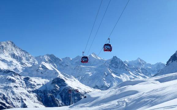 Größter Höhenunterschied im Val d'Anniviers – Skigebiet Grimentz/Zinal