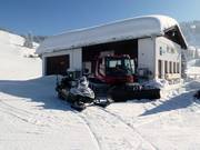 Die Pistenraupe macht Pause