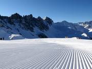 Sehr gute Pistenpräparierung