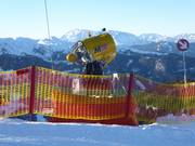 Schneekanone Flachauwinkl mit Fangnetz