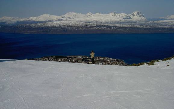 Nordland: Größe der Skigebiete – Größe Narvikfjellet – Narvik