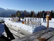 Skibar La Morea mitten im Skigebiet