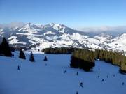 Blick über das Skigebiet Sudelfeld