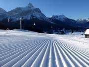 Frisch präparierte Familienabfahrt