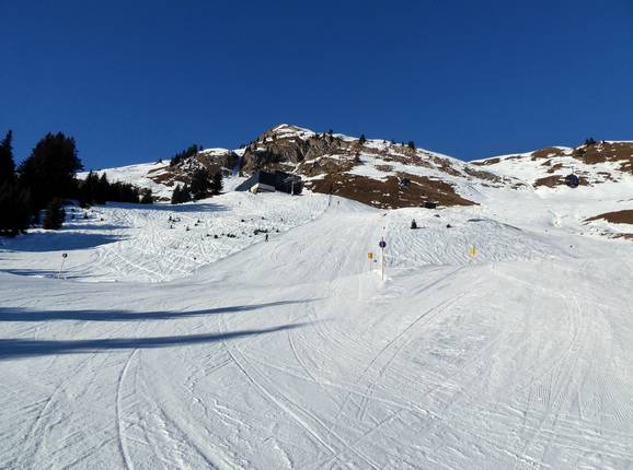 Pisten im oberen Bereich an der Jöchelspitzbahn