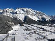 Blick auf die Unterkünfte in Schildlehen (Ramsau am Dachstein)