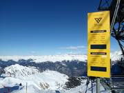 Le Grand Couloir - die steilste Abfahrt im Skigebiet Les 3 Vallées